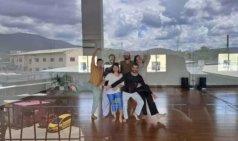 A group of movers posing together after a class